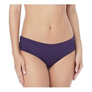 Carmen Marc Valvo Purple Bikini Bottoms In Passion Fruit Cruise Edition NWT $54